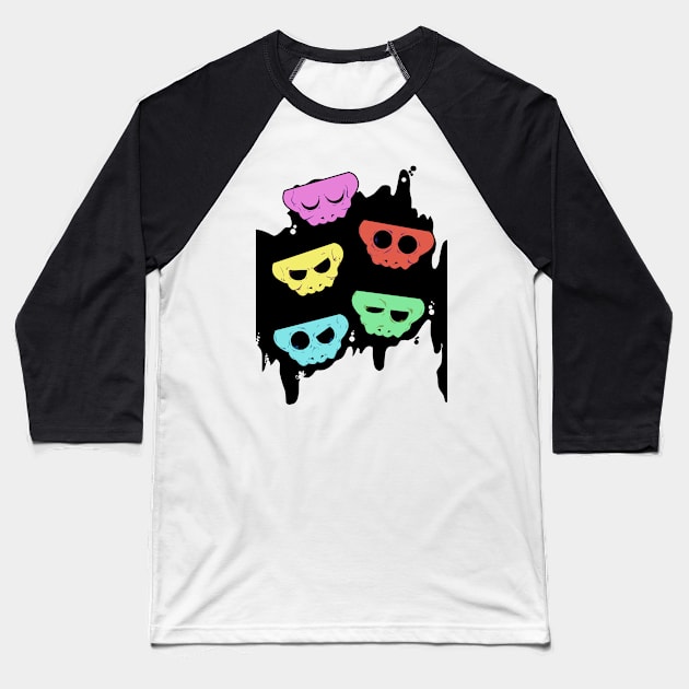 Trippy Witch mask to wear today drawing Baseball T-Shirt by slluks_shop